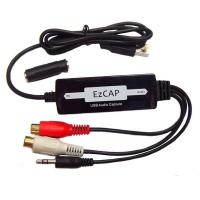 ราคา EzCAP USB 3 5mm Audio Capture Grabber Edit Audio Cable to Digital for Recording Analog Audio Cassette to CD MP3 Converter (15290635876)