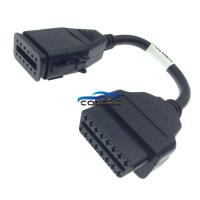 ราคา 12Pin To OBDII OBD2 16Pin สำหรับ Komatsu สำหรับ Cummins Diagnostic สายเชื่อมต่อสาย (15421976757)