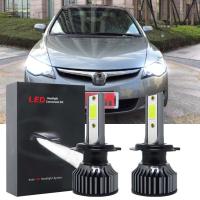 ราคา สำหรับ Honda Civic FD 2005 2011 ไฟหน้า 2ชิ้นไฟหน้ารถยนต์ LED ไฟหน้าอัตโนมัติโคมไฟแสงสีขาวลำแสงต่ำ6000K plug and play (20891088509)