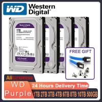 ราคา Western Digital สีม่วง1TB 2TB 3TB 4TB SATA III 6 0กิกะไบต์ วินาที3 5 ฮาร์ดไดรฟ์ภายในสำหรับระบบรักษาความปลอดภัยเครื่องบันทึกวิดีโอ DVR NVR CC (22464054576)