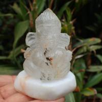 ราคา พระพิฆเนศ พระพิฆเนศแกะสลักหินจุยเจีย หรือแก้วโป่งข่าม เขี้ยวหนุมาน มีปวกหรือปะการัง งานแกะสลักมือสวยงาม หินแท้ (18283235044)