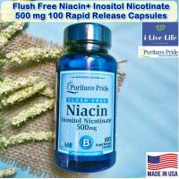 ราคา 80 OFF ราคา Sale โปรดอ่านรายละเอียดสินค้า EXP 11 2024 ไนอะซิน วิตามินบี 3 Flush Free Niacin Inositol Nicotinate 500 mg 100 Rapid Release Capsules Puritans Pride B 3 (22726421894)
