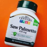 ราคา Saw Palmetto สารสกัดซอว์ปาลเมตโต้ 450 mg 60 Vegetarian Capsules 21st Century (654224679)