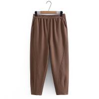 ราคา มีไซส์ใหญ่ Plus Size XL 4XL Womens Elastic Waist Black Grey Pants Solid Color Slim Female Trousers (17546400002)