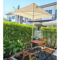 ราคา ร่มสนาม ทรงสี่เหลี่ยม ปรับหมุนและเอียงได้ ทเวเตอ อิเกีย Parasol TVETO IKEA 180x145cm (22239719691)