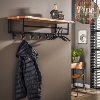 ราคา ชั้นวางของstyle loftติดผนังและมีราวแขวนผ้าในชิ้นเดียวกัน (11852975990)