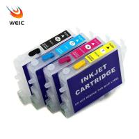 ราคา ตลับหมึกเติม T0631 T0634 4สีพร้อมชิปสำหรับ Epson สไตลัส CX3700 CX4100 CX4700 C67เครื่องพิมพ์ C87 (19475762645)