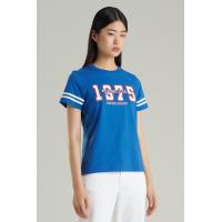 ราคา Mc jeans เสื้อยืดแขนสั้นผู้หญิง คอกลม สีน้ำเงิน MTTZ834 (22733989449)