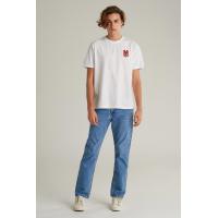 ราคา Mc jeans เสื้อยืดแขนสั้นผู้ชาย คอกลม สีขาว MTTZ678 (20976690555)