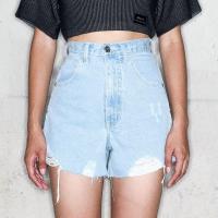 ราคา Merge Official Bitz Denim Shorts พร้อมส่ง (22580956014)