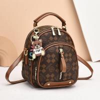 ราคา Casual Street สไตล์น้ําหนักเบากระเป๋าเป้สะพายหลังผู้หญิงลายสก๊อตกระเป๋าสะพายคู่สายซิปปิดกันน้ํา (22516856766)