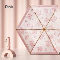ราคา ร่มกันแดดขนาดเล็กพับได้สำหรับผู้หญิงร่มขนาดเล็กพกพาได้สำหรับเคลือบยูวีร่มแบบพกพาร่มกันแดด (20383035038)