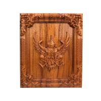 ราคา กรอบรูป พญาครุฑ แกะสลักไม้ เสริมมงคล ทำจากไม้สัก สำหรับตั้งโต๊ะ หรือ ห้อยแขวน ขนาด 20x25 cm (13689900413)
