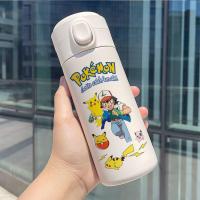 ราคา Pokémon ขวดน้ำ Pikachu แก้วถ้วยกันกระแทกกระติกน้ำร้อนการ์ตูนนักเรียนกลางแจ้ง304ถ้วยสแตนเลส (15227444795)