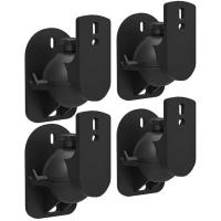 ราคา 4PCS Universal Speaker Wall Mount Bracket Ceiling Stand Clamp with Adjustable Swivel and Tilt Angle Rotation (19354726748)