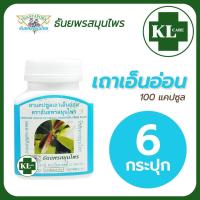 ราคา เถาเอ็นอ่อน ธันยพรสมุนไพร 100 แคปซูล แพ็ค 6 ขวด ของแท้100 (21082960375)
