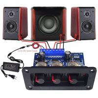 ราคา 2 1 Channel Digital Power Amplifier Board AUX Audio Cable 2x25W 50W BT5 0 Subwoofer Class D Amplifier Board DC12 20V (21198708712)