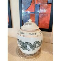ราคา โอ่งครึ่งปี๊บ ลายมังกร (22050456952)