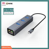 ราคา OWIRE 4 in 1 USB C Hub USB TYPE C 3 1 Adapter with USB 3 0 Ports Network socket for Laptop Nintendo switch Surface Go Samsung Lenovo Dell XPS 15 13 HP (3868872266)