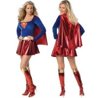 ราคา ผู้ใหญ่ Superwoman ชุดคอสเพลย์ Super Girls ชุด Cape รองเท้าครอบคลุมชุด Super Hero ฮาโลวีนบทบาทเล่น Party Supply (15789604564)