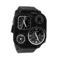 ราคา Men Dual Time Zone Quartz Wrist Watch with Compass (22030241150)