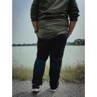 ราคา กางเกงขายาวผ้า Chino ทรงกระบอกเล็ก สำหรับผู้ชายอ้วน ไซส์ใหญ่ 40 50 สีดำ เทา น้ำตาล กากี (1190378397)