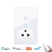 ราคา VISWE smart switch tuya smart switch tuya switch wifi switch tuya wifi smart switch wifi เต้ารับ usb type c ปลั๊กไฟ 2 ขา ปลั๊กไฟ 3 ขา white switch 118 72mm glass panel (21910107689)