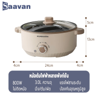 ราคา Xiaomai กระทะไฟฟ้า 28cm หม้อสุกี้ชาบู กะทะไฟฟ้า หม้ออเนกประสงค์ 4 6L 1000W กะทะไฟฟ้าเอนก หม้อนึ่ง นึ่ง ต้ม ผัด หม้อไฟ (22027244947)