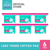 ราคา AIME สำลีแผ่น Less Toner Cotton Pad กิน Toner น้อยลงอ่อนโยนต่อผิว 6 ถุง 240 แผ่น ถุง (21576301749)