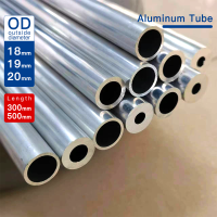 ราคา Aluminium Tube OD 18 20mm Length 300mm 500mm Round Aluminum Alloy Pipe 6063 Thickness 0 5 7 5mm Straight Small Outer Diameter 18 19 20mm (22538837460)