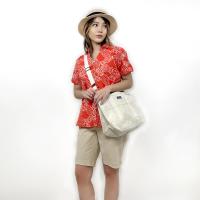 ราคา PORTLAND กระเป๋าถือผ้าแคนวาส มีสายสะพายปรับสั้นยาวได้ ขนาด 34 X 25 X 10 Canvas Crossbody Tote Bag White (22434114750)