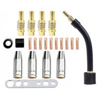 ราคา 22Pcs MIG MB15AK Set Nozzles for Welding Torch Cap Tip Contact MB15 Accessories Welding Machine (22038618053)