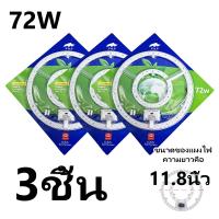 ราคา 3ชิ้น แผงไฟเพดาน LED18W 24W 36W 48W 72W 3สี หลอดLEDสำหรับโคมเพดานกลมตัวใช้แทนหลอดนีออนกลมรุ่นประหยัดพร้อมเต๋าต่อสายไฟแม่เหล็กDriver (21987385604)