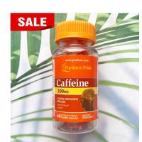 ราคา 80 OFF ราคา Sale EXP 9 2024 คาเฟอีน Caffeine 200mg 60 Beadlet Capsules Puritans Pride 8Hrs Substained Release (21495646563)