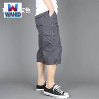 ราคา WAHID Summer Capri pants mens loose thin large medium pants Multi Pocket sports camouflage casual overalls Capri shorts (14519491920)