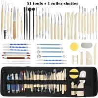 ราคา 37 52 ชิ้นมืออาชีพไม้โลหะดินประติมากรรมปั้นแกะสลักเครื่องมือ Kit (20868653502)