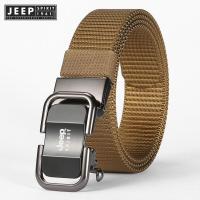 ราคา Jeep Spirit 1941 Estd 100 เข็มขัดหนังแท้พร้อมหัวเข็มขัดทองเหลืองเหมาะสำหรับรอบเอวของผู้ชายขนาด25 42นิ้วเข็มขัดผู้ชายสไตล์ยีนส์ย้อนยุค (22319170184)
