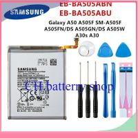 ราคา SAMSUNG Original EB BA505ABN EB BA505ABU แบตเตอรี่4000MAh สำหรับ SAMSUNG Galaxy A50 A505F SM A505F A505FN DS GN A505W A30s a30 เครื่องมือ (18081829439)