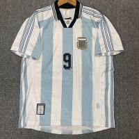 ราคา The 98 Cup Argenta jersey home 9 ares batistuta crespo soccer uform rog ancient ways soccer jersey football shirt เสื้อฟุตบอลยุค90 เสื้อฟุตบอลย้อนยุค เสื้อบอล (19873430809)