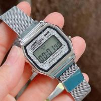 ราคา นาฬิกาข้อมือผู้หญิงแฟชั่น casio สีใหม่ บอกวันที่ เดือน ปี กันน้ำได้ สายสเเตนเลสปรับสายได้ รุ่น B640WC 5A (22149630404)