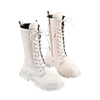 ราคา ส่งจากไทย รองเท้าบูทเด็กสีขาว รองเท้าดรัมเมเยอร์ รองเท้าบู๊ตสีขาวเด็ก ชาย หญิง Size ขนาดเท้ายาว 15 22 ซม (19796128001)