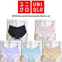 ราคา HOT Uniqlo เซต 5 ชิ้น กางเกงขาสั้น ผู้หญิง AIRism กางเกงในไร้รอยต่อ ความรู้สึกเย็น เป็นมิตรกับผิว 405 (21625412614)