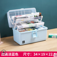 ราคา กล่องยาบ้านความจุขนาดใหญ่ชุดปฐมพยาบาลทางการแพทย์หลายชั้นยาฉุกเฉินกล่องเก็บของครอบครัวแพ็คกล่องยา (14732507495)