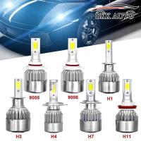 ราคา ชุดหลอดไฟ XENON LED หลอดไฟหน้ารถยนต์ LED หลอดไฟ XENON 35W 3800LM ขั้ว H4 H7 H11 9005 9006 LED Headlight (12434872834)
