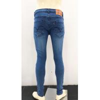 ราคา ขาเดฟยีนส์ยืดชาย กางเกงยีนส์ขายาว แบบกระดุม ฟอกสีน้ำเงิน ขัดด่างหน้ากางเกง เอวกลาง ทรงรัดรูป Live truck skinny jeans Size 28 36 (16150346825)