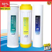 ราคา water purifier เครื่องกรองน้ำ แจกโค๊ดลด 5 เครื่องกรองน้ำดื่ม ระบบเมมเบรน ระบบ RO iFresh ไส้กรองน้ำ 3 5 ขั้นตอน 10 นิ้ว ได้3 5 ชิ้น สำหรับเครื่องกรองน้ำทั่วไป ไส้กรอง3ขั้นตอน ไส้กรอง5ขั้นตอน (193044594