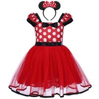 ราคา DISNEY ชุดมินนี่เมาส์สำหรับเด็กทารกเค้ก Smash Tutu ตาข่าย Polka Dot เด็กวัยหัดเดินทารกงานเลี้ยงวันเกิด Frock เด็ก Mickey คอสเพลย์ (20544898893)