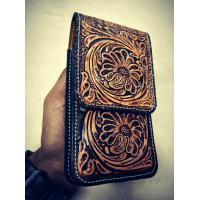 ราคา กระเป๋าใส่มือถือ หนังวัวแท้ แบบร้อยเข็มขัด (14596051520)