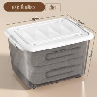 ราคา กล่องพลาสติกมีล้อ กล่องเก็บของความจุขนาดใหญ่ ใบใหญ่ ลังพลาสติก กล่องเก็บของพลาสติก กล่องเก็บเสื้อผ้า 50L 240L (21994531150)