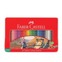 ราคา FABER CASTELL ดินสอสีไม้อัศวิน กล่องเหล็ก มีให้เลือก 3 ขนาด (21948945177)